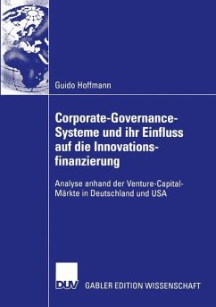 Corporate-Governance-Systeme und ihr Einfluss auf die Innovationsfinanzierung - Hoffmann, Guido