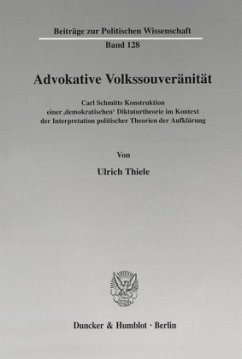 Advokative Volkssouveränität. - Thiele, Ulrich