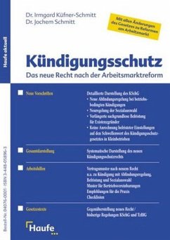 Kündigungsschutz - Küfner-Schmitt, Irmgard; Schmitt, Jochem