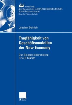 Tragfähigkeit von Geschäftsmodellen der New Economy - Deinlein, Joachim