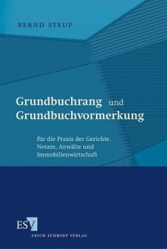 Cover Grundbuchrang und Grundbuchvormerkung