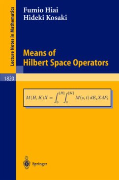 Means of Hilbert Space Operators - Hiai, F.;Kosaki, H.
