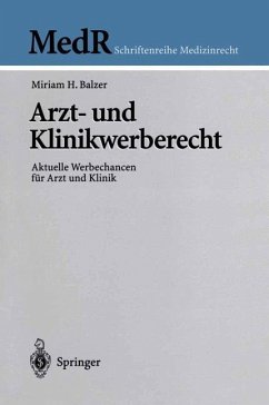 Arzt- und Klinikwerberecht - Balzer, Miriam H.