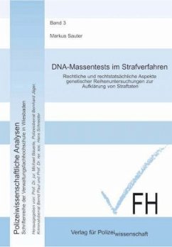 DNA-Massentests im Strafverfahren - Sauter, Markus