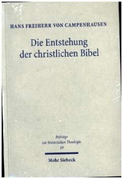Cover Die Entstehung der christlichen Bibel