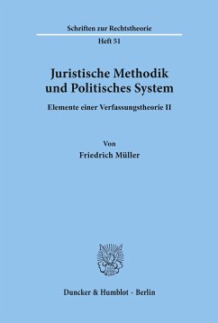 Juristische Methodik und Politisches System. - Müller, Friedrich