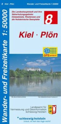 Wander- und Freizeitkarte Kiel, Plön