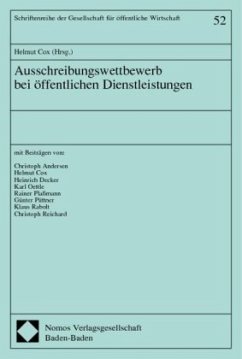 Ausschreibungswettbewerb bei öffentlichen Dienstleistungen