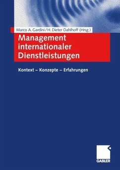 Management internationaler Dienstleistungen - Gardini, Marco A. / Dahlhoff, H. Dieter (Hgg.)
