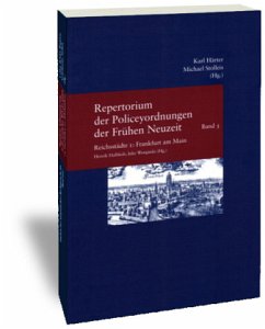 Reichsstädte / Repertorium der Policeyordnungen der Frühen Neuzeit 5, Tl.1 - Härter, Karl / Stolleis, Michael (Hgg.)