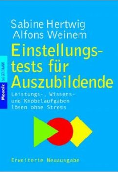 Einstellungstests für Auszubildende - Hertwig, Sabine; Weinem, Alfons