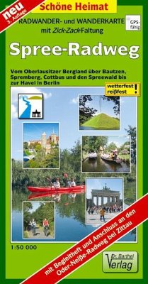 Cover Radwander- und Wanderkarte Spree-Radweg