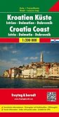Freytag & Berndt Autokarte Kroatien, Küste. Hrvatska obala; Kroatie kust. Croatia Coast; Croatie Cote. Croazia Costa