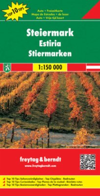 Cover Freytag & Berndt Autokarte Steiermark. Estiria. Stiermarken. Styria. Styrie. Stiria