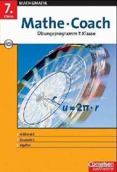 Mathe-Coach - Übungsprogramm 7. Klasse, 1 CD-ROM