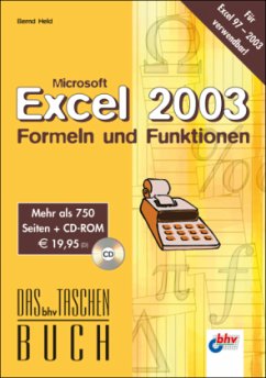 Microsoft Excel 2003, Formeln und Funktionen, m. CD-ROM - Held, Bernd