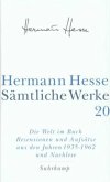 Die Welt im Buch / Sämtliche Werke Bd.20, Tl.5