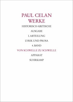 Werke. Historisch-kritische Ausgabe. I. Abteilung: Lyrik und Prosa, 2 Teile / Werke Abt.1, 4 - Celan, Paul