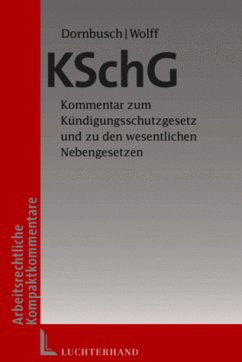 Kündigungsschutzgesetz (KüSchG) - Dornbusch, Gregor / Wolff, Alexander