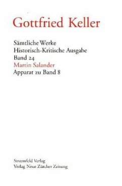 Martin Salander, Apparat zu Bd.8 m. CD-ROM / Sämtliche Werke Bd.24 - Keller, Gottfried;Keller, Gottfried