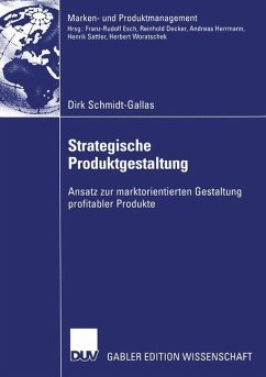 Strategische Produktgestaltung - Schmidt-Gallas, Dirk