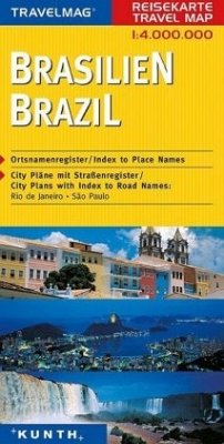 KUNTH Reisekarte Brasilien 1:4 Mio. / Travelmag Reisekarten
