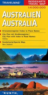Cover Travelmag Reisekarte Australien. Australia / Travelmag Reisekarten