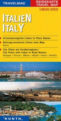 Cover KUNTH Reisekarte Italien 1:800 000 / Travelmag Reisekarten