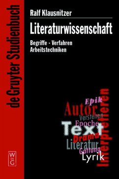 Literaturwissenschaft - Klausnitzer, Ralf