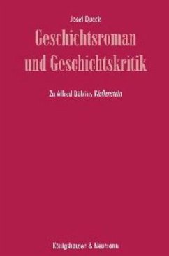 Cover Geschichtsroman und Geschichtskritik