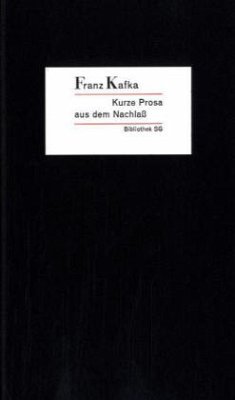 Cover Kurze Prosa aus dem Nachlass