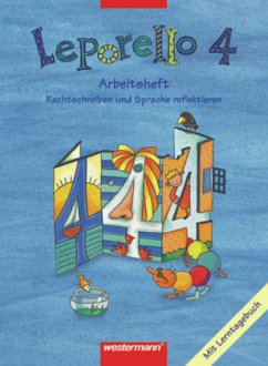 4. Schuljahr, Arbeitsheft Rechtschreiben und Sprache reflektieren / Leporello SprachLesebuch, Allgemeine Ausgabe 2004