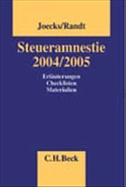 Cover Steueramnestie 2004/2005