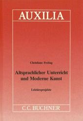 Cover Altsprachlicher Unterricht und Moderne Kunst