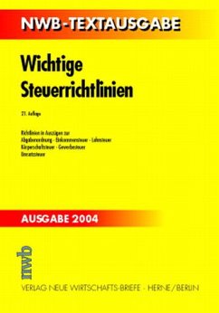 Wichtige Steuerrichtlinien