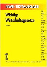 Cover Wichtige Wirtschaftsgesetze