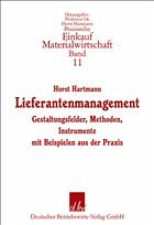 Lieferantenmanagement - Hartmann, Horst