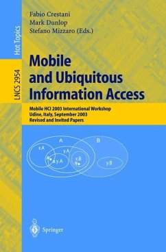 Mobile and Ubiquitous Information Access - Crestani, Fabio