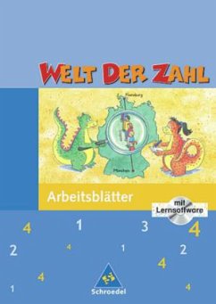 4. Schuljahr, Arbeitsheft m. CD-ROM / Welt der Zahl, Ausgabe Grundschule Hessen, Rheinland-Pfalz und Saarland, Neubearbeitung