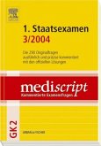 1. Staatsexamen 3/2004 / Mediscript, Kommentierte Examensfragen, GK 2, je 2 Bde.