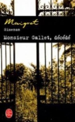 Monsieur Gallet décédé - Simenon, Georges