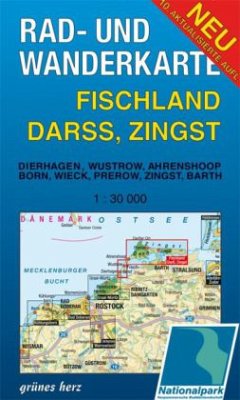 Rad- und Wanderkarte Fischland, Darss, Zingst