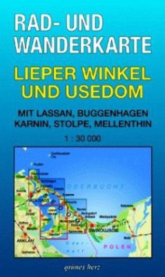 Rad- und Wanderkarte Lieper Winkel und Usedom