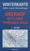 Winterkarte Oberhof, Mittlerer Thüringer Wald