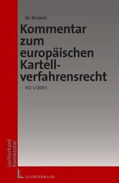 Kommentar zum EU-Kartellverfahrensrecht - VO 1/2003