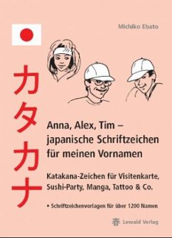 Anna, Alex, Tim - japanische Schriftzeichen für meinen Vornamen - Ebato, Michiko