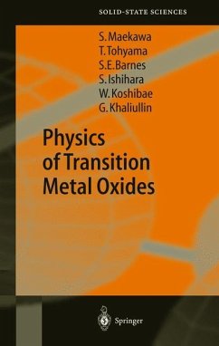 Physics of Transition Metal Oxides - Maekawa, Sadamichi;Tohyama, Takami;Barnes, Stewart Edward