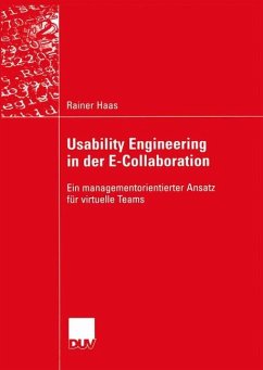 Usability Engineering in der E-Collaboration - Haas, Rainer