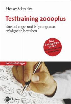 Testtraining 2000plus - Hesse, Jürgen; Schrader, Hans Chr.