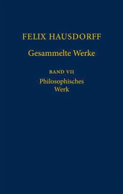 Felix Hausdorff - Gesammelte Werke Band 7 - Hausdorff, Felix